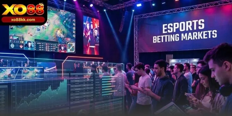 Giao diện Esport trên XO88 giúp người chơi theo dõi bộ môn, giải đấu và trạng thái kèo trước trận.